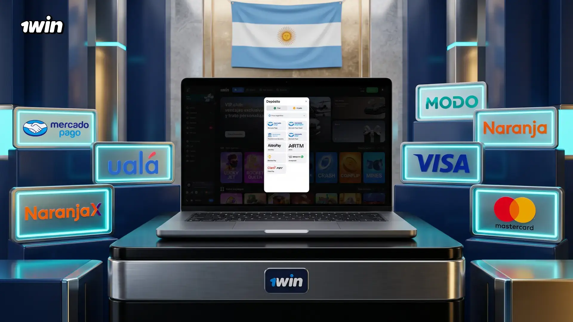 Retirar dinero de 1win en Argentina: requisitos, métodos y tiempos